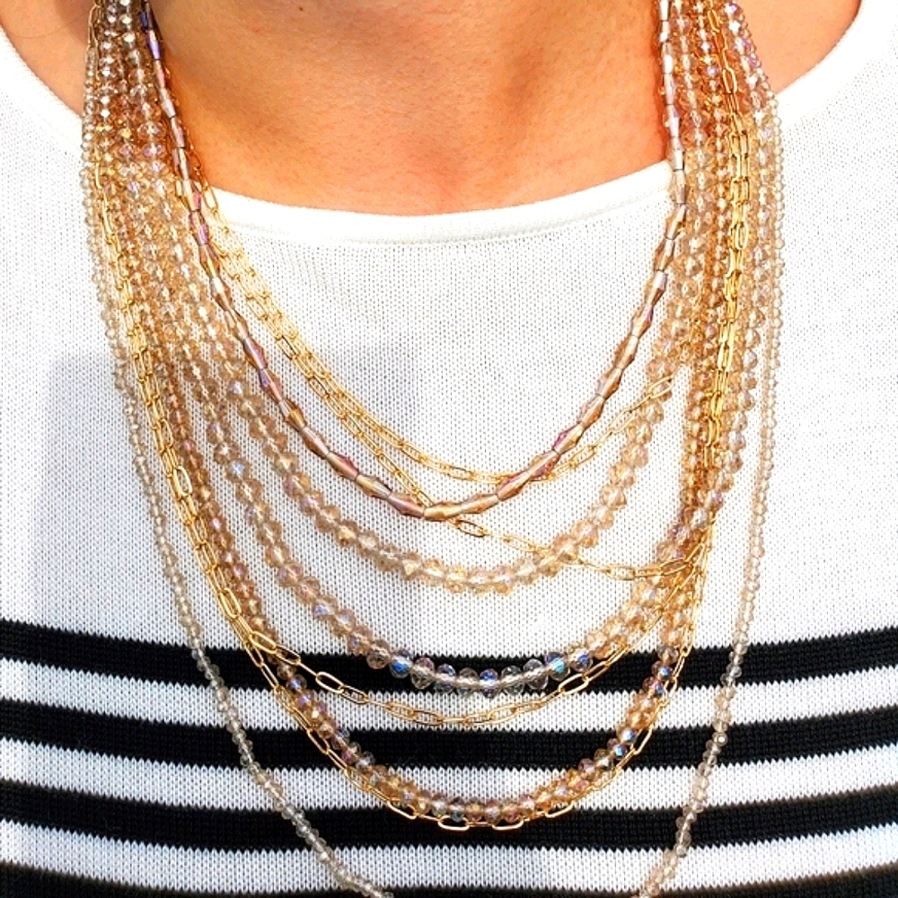 Nwt A New Day Chain, Beaded Multi-Strand Necklace - Picture 8 of 16